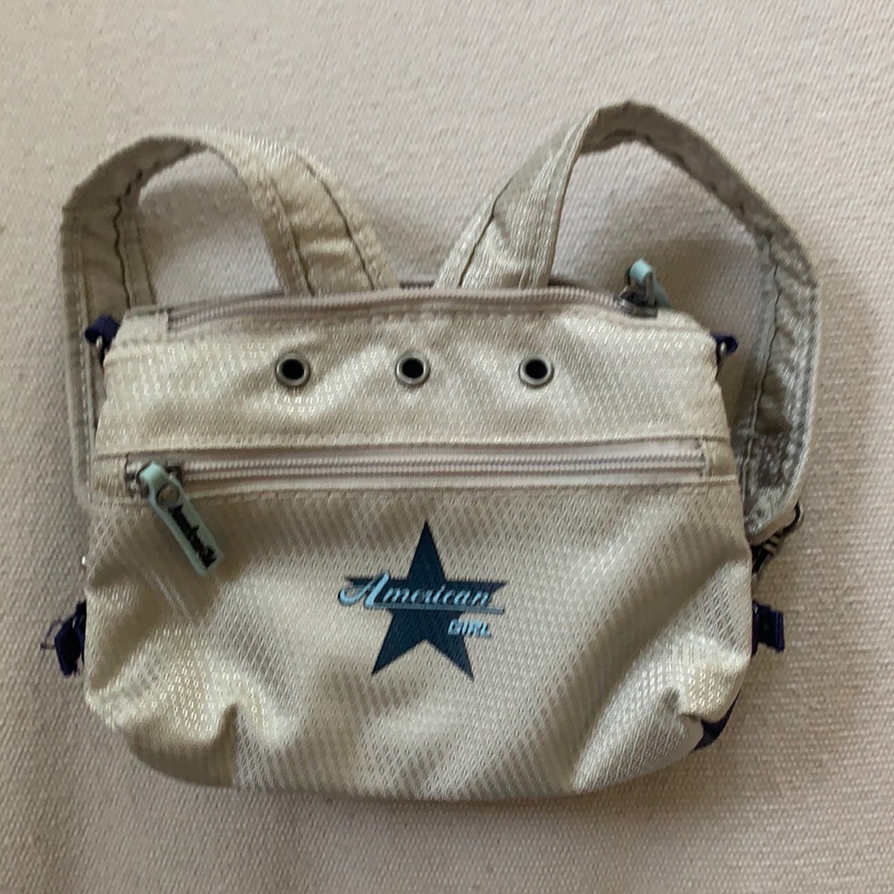 American girl reversible backpack/messenger bag